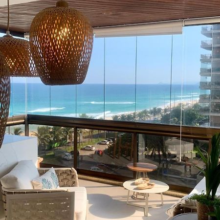 Lindo Apto No Melhor Lugar Da Barra Da Tijuca! Com Uma Vista De Tirar O Folego, Frente Para O Mar! Totalmente Equipado E Decorado Ao Lado Dos Melhores Hoteis E Quiosques Da Barra! Portaria 24H, Piscina, Sauna, Jacuzzi, Academia, Garagem, Wi-Fi, Lavan Rio de Janeiro Buitenkant foto
